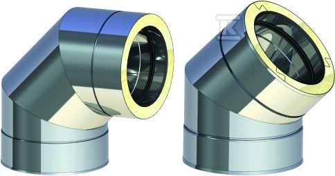 Kolano spalinowe izolowane SPI o180 87° - 48895305